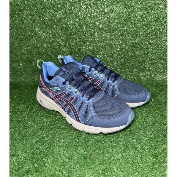 Asics Women's Gel Venture 7 Blue Running Shoes Low Top Lace Up Size 10 1012A476 - Picture 2 of 9